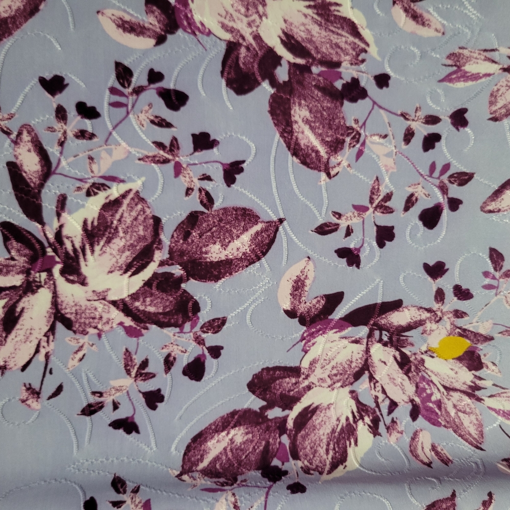 Floral Purple and Yellow Blouse - Picture 6 of 8